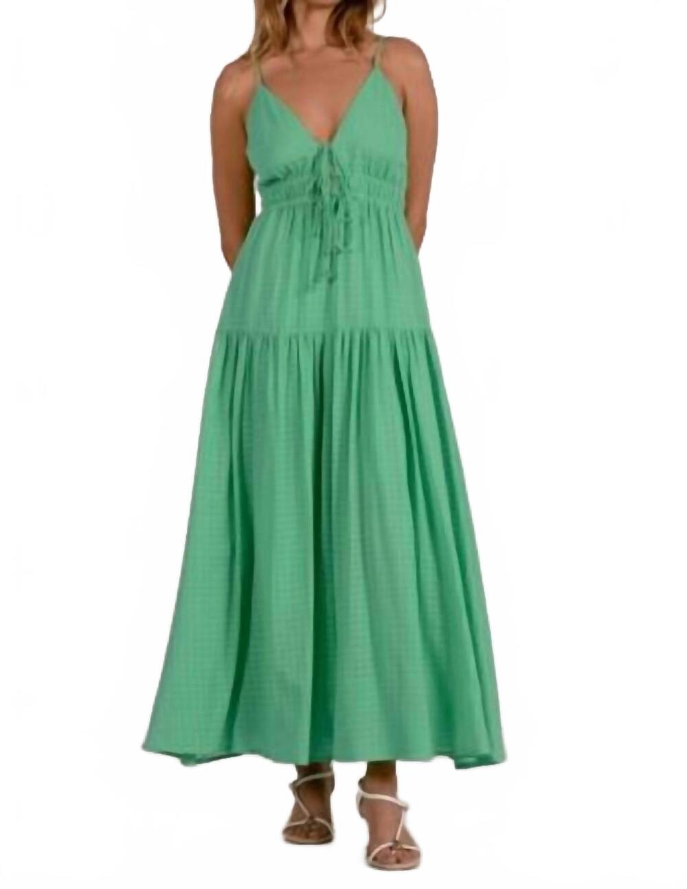 NEW ELAN women's spaghetti strap maxi dress in mint